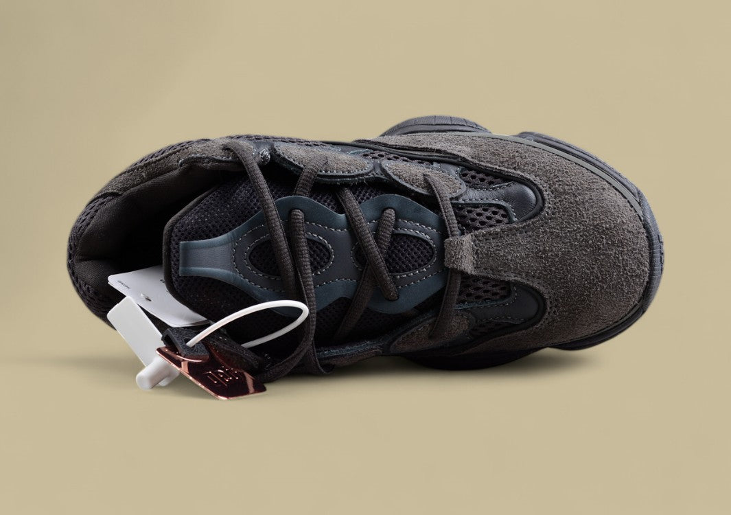 Gold Label Black Buckle Ad Originals Yeezy 500 Soft Vision Black Warrior Coconut Replica