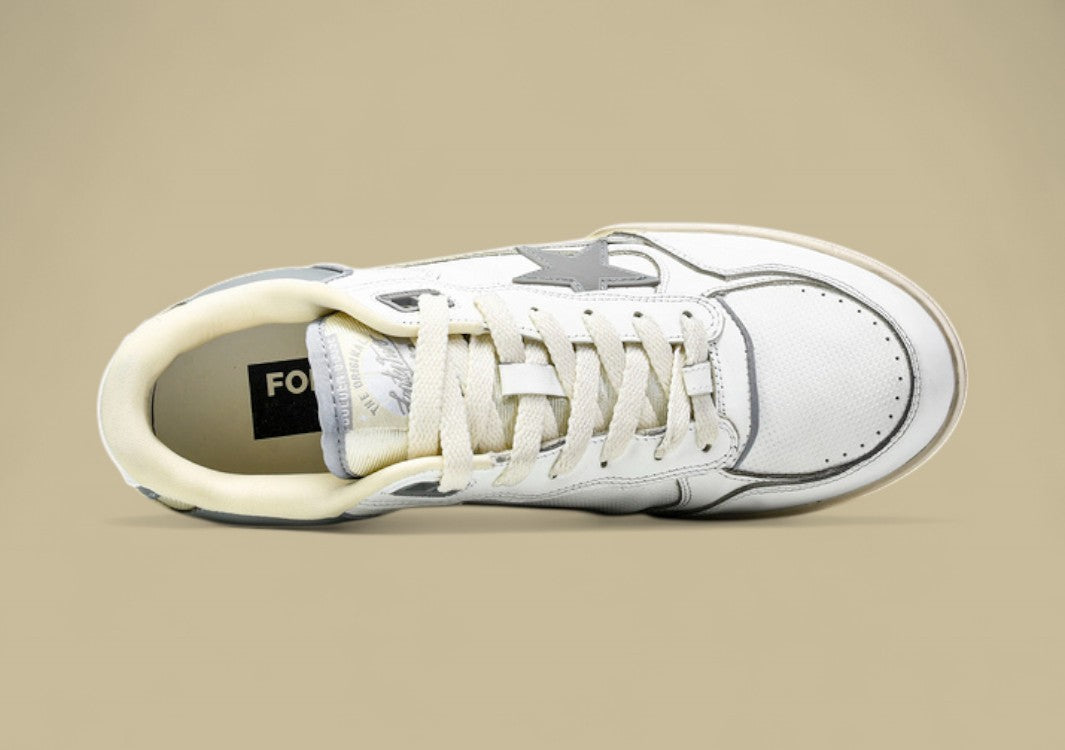 Golden Goose 24 Unisex Forty2 Little Dirty Casual Shoes Light Gray/White/off White