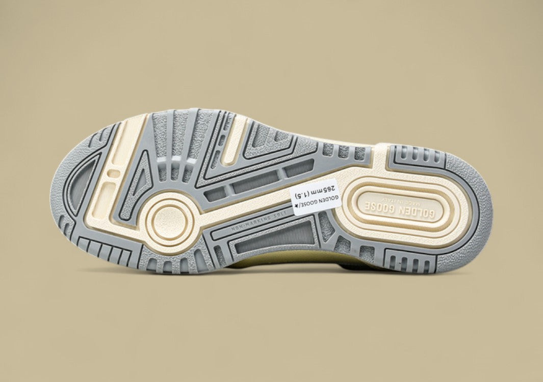 Golden Goose 24 Unisex Forty2 Little Dirty Casual Shoes Light Gray/White/off White