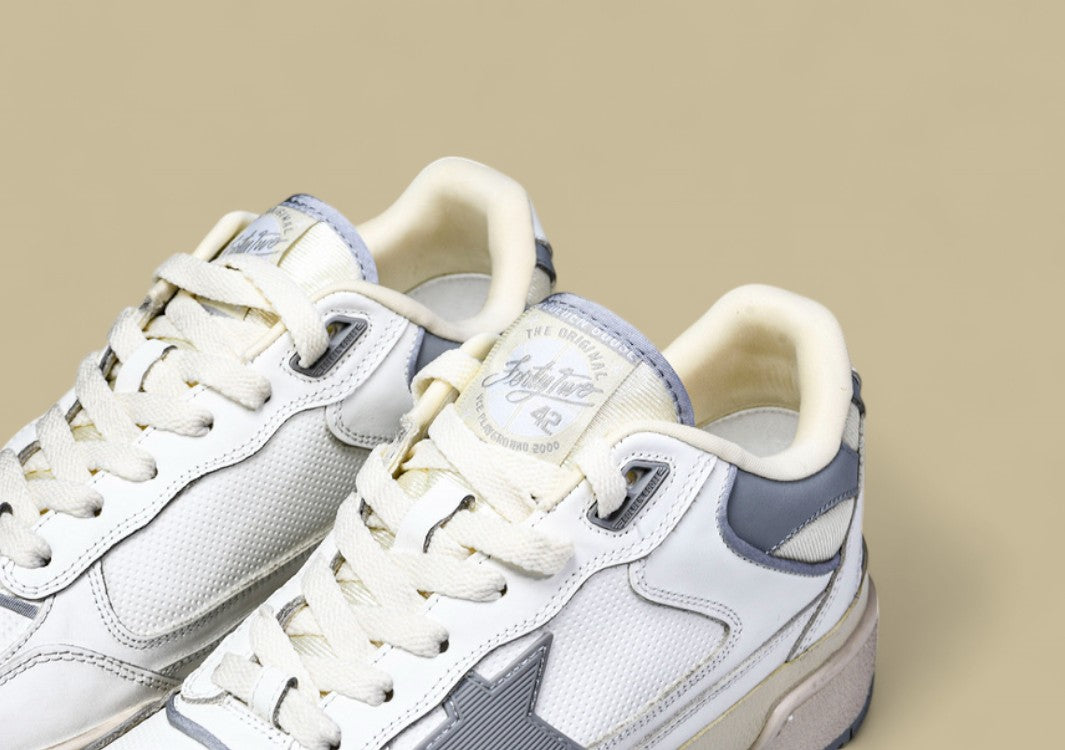 Golden Goose 24 Unisex Forty2 Little Dirty Casual Shoes Light Gray/White/off White