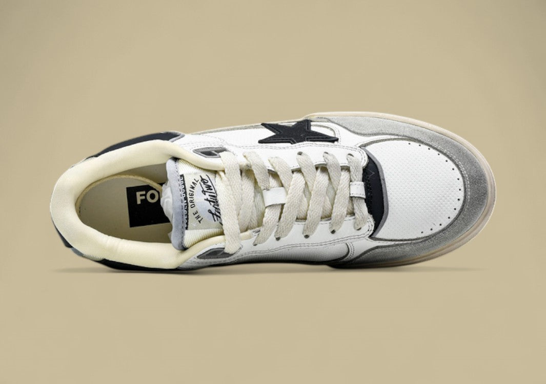 Golden Goose 24 Unisex Forty2 Little Dirty Casual Shoes White/Black/Light Gray
