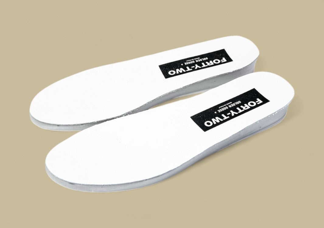 Golden Goose 24 Unisex Forty2 Little Dirty Casual Shoes White/Black/Light Gray