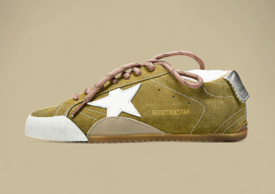 Golden Goose 25th Anniversary Limited Edition Strappy Flat Low-top German Training Brown