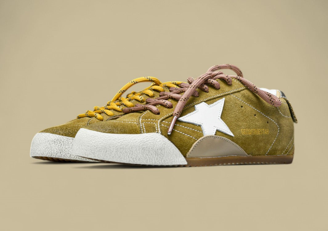 Golden Goose 25th Anniversary Limited Edition Strappy Flat Low-top German Training Brown