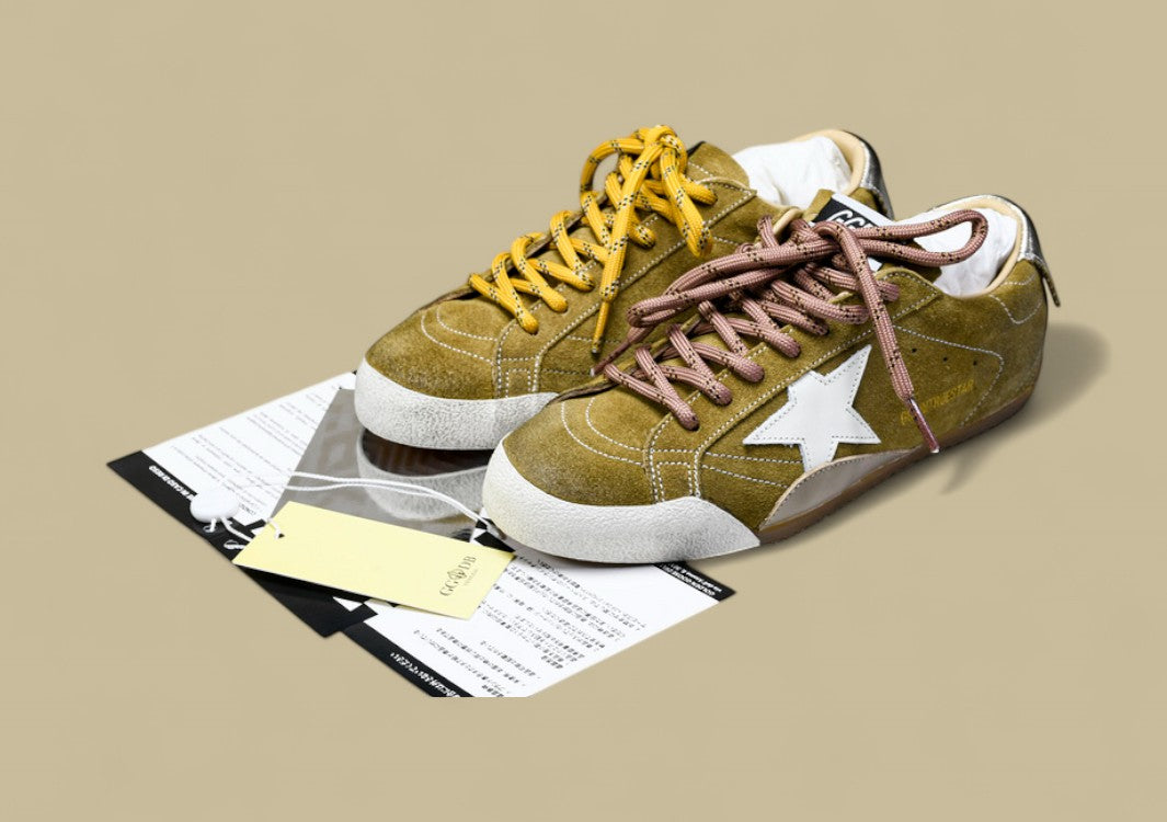 Golden Goose 25th Anniversary Limited Edition Strappy Flat Low-top German Training Brown