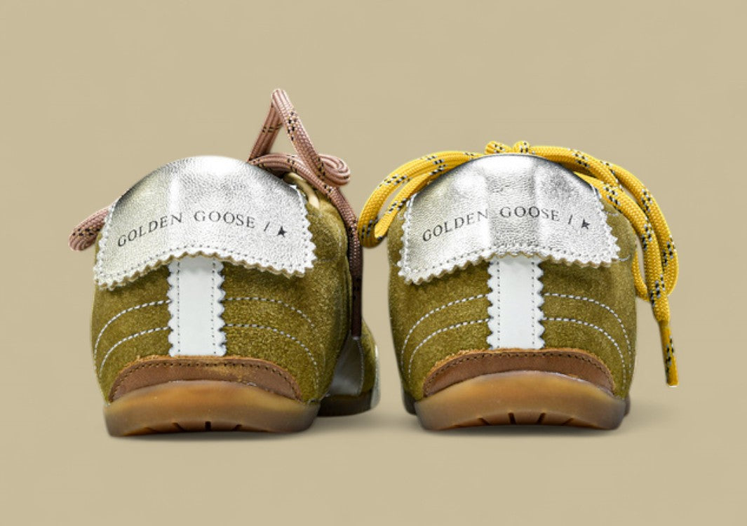 Golden Goose 25th Anniversary Limited Edition Strappy Flat Low-top German Training Brown