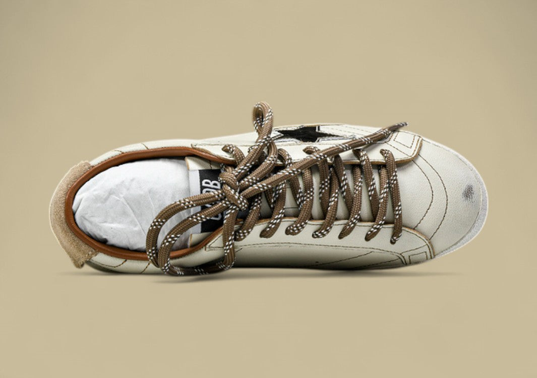 Golden Goose 25th Anniversary Limited Edition Strappy Flat Low-top German Training Grey/Brown