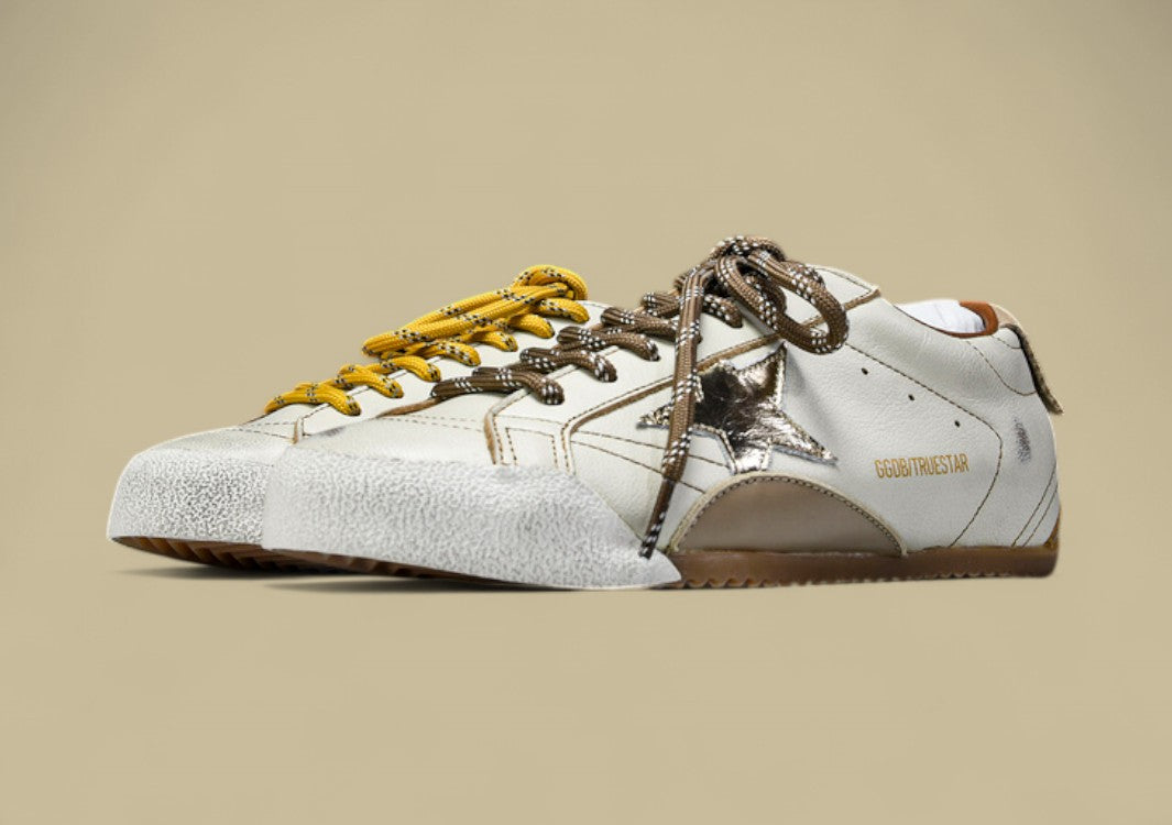 Golden Goose 25th Anniversary Limited Edition Strappy Flat Low-top German Training Grey/Brown