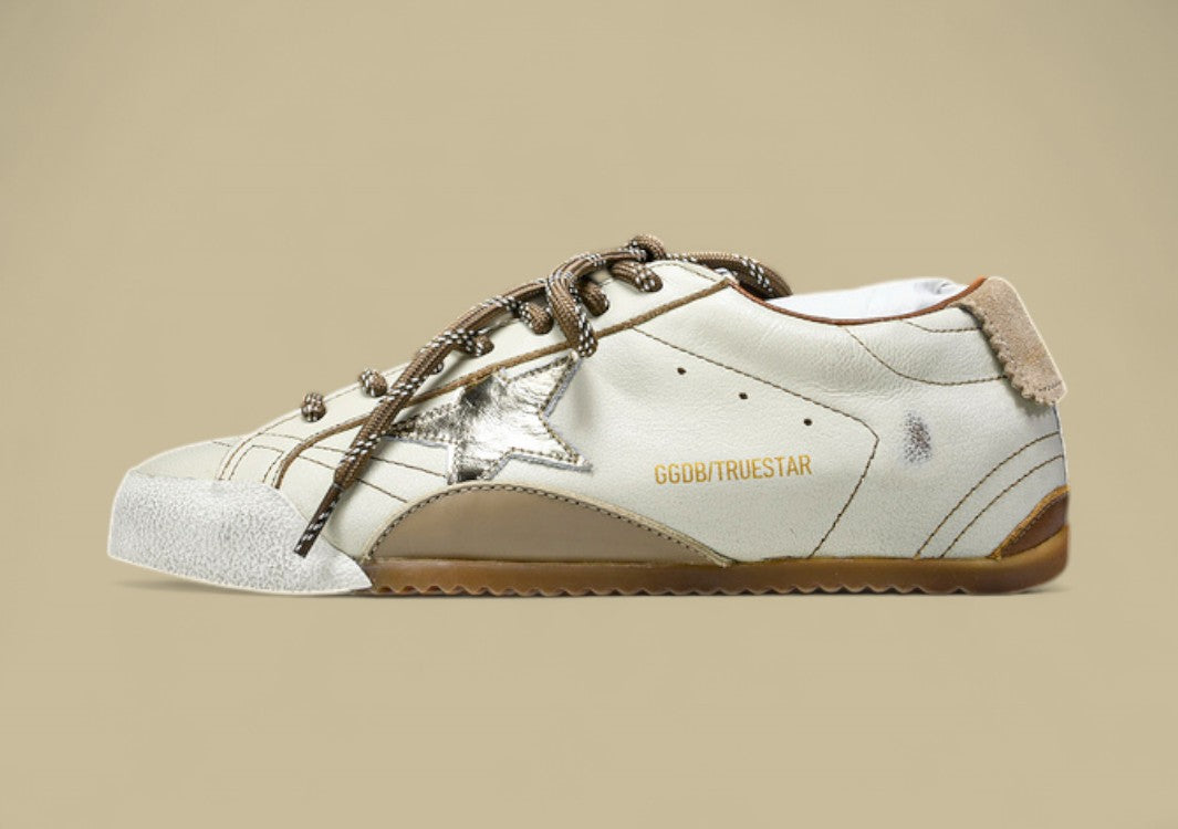 Golden Goose 25th Anniversary Limited Edition Strappy Flat Low-top German Training Grey/Brown