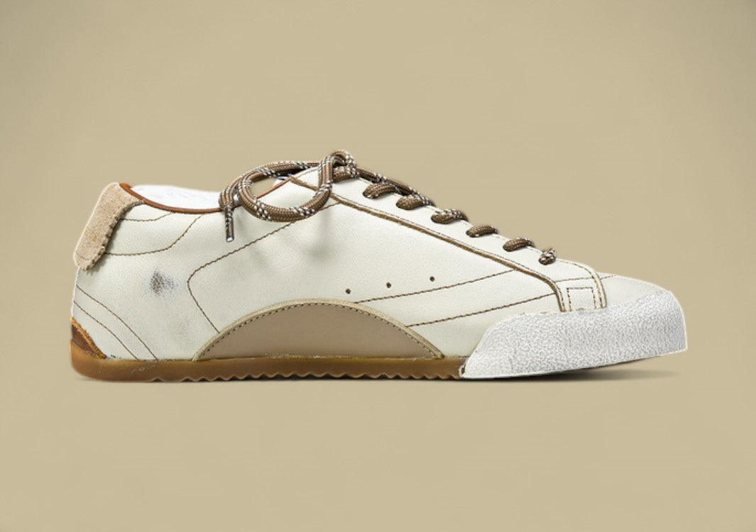 Golden Goose 25th Anniversary Limited Edition Strappy Flat Low-top German Training Grey/Brown