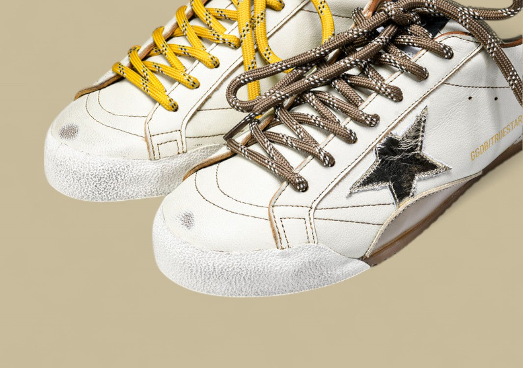 Golden Goose 25th Anniversary Limited Edition Strappy Flat Low-top German Training Grey/Brown