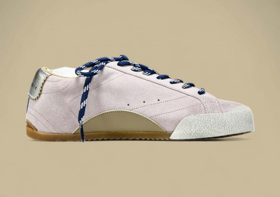 Golden Goose 25th Anniversary Limited Edition Strappy Flat Low-top German Training Pink/Blue