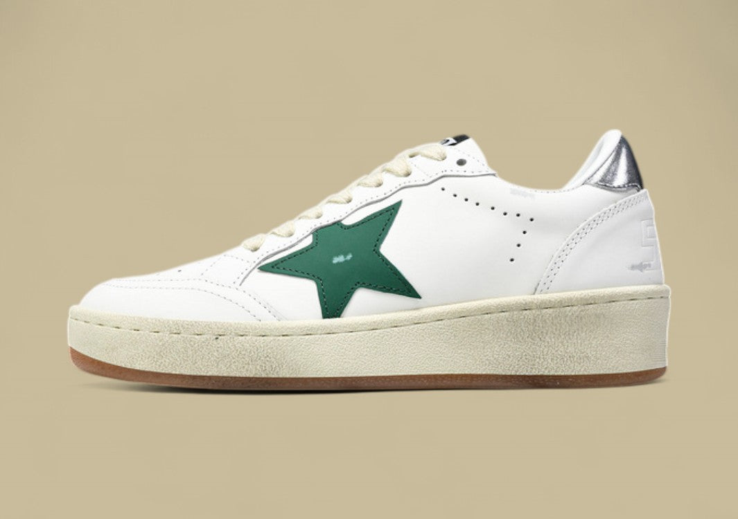 Golden Goose Ball Star2 White/Green