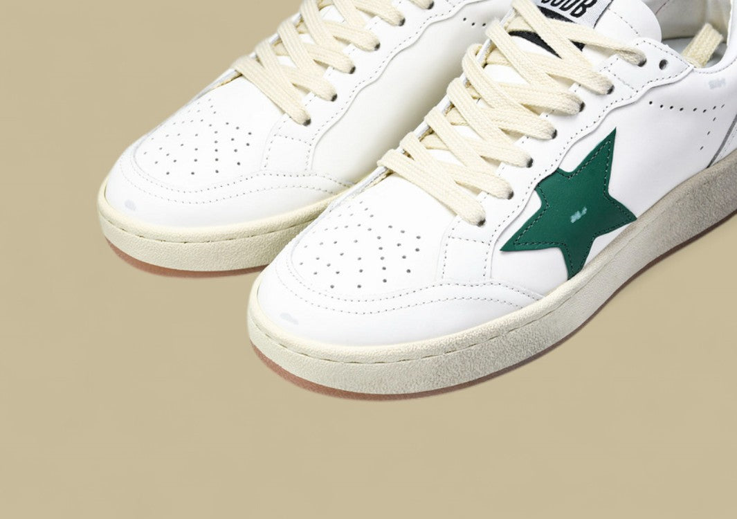Golden Goose Ball Star2 White/Green