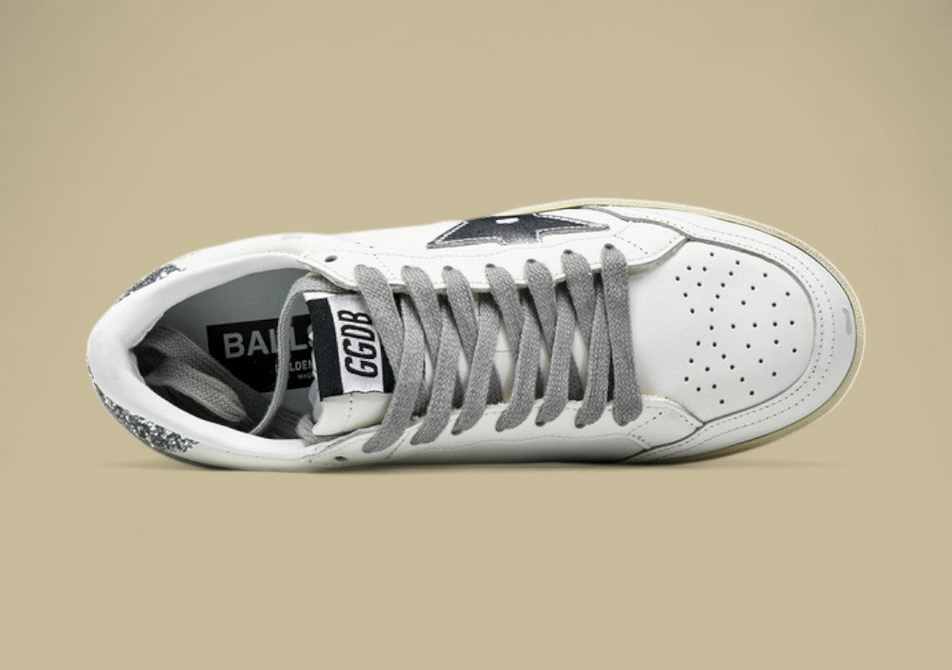 Golden Goose Ball Star2 White/Grey/Silver