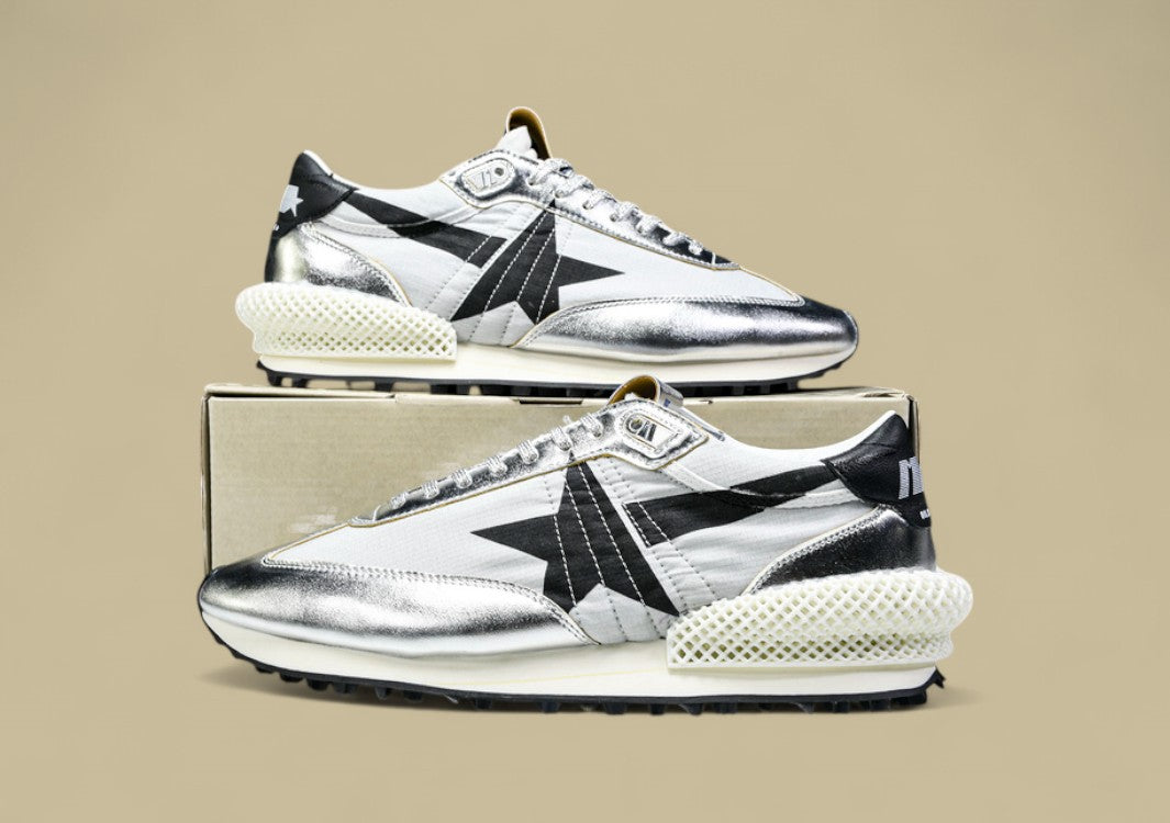 Golden Goose Deluxe Brand Marathon Light Grey/Silver/Black