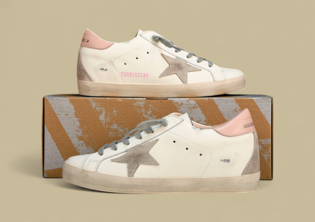 Golden Goose GGDB Superstar White/Grey/Pink