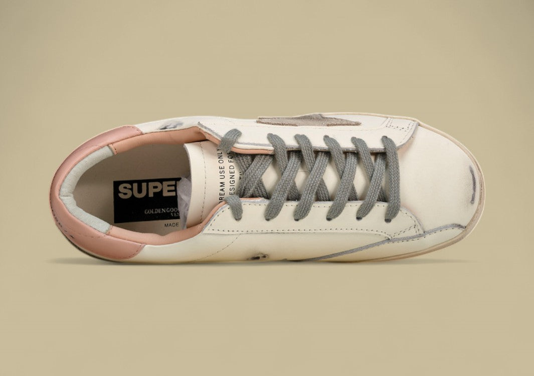 Golden Goose GGDB Superstar White/Grey/Pink