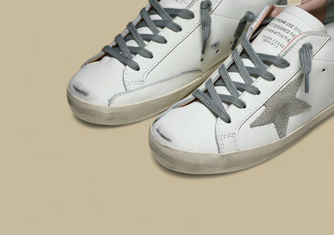 Golden Goose GGDB Superstar White/Grey/Pink