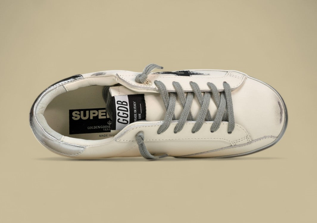 Golden Goose GGDB Superstar White|Silver