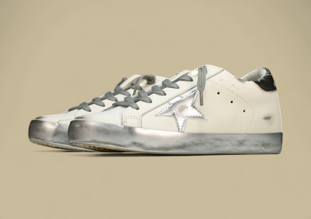 Golden Goose GGDB Superstar White|Silver