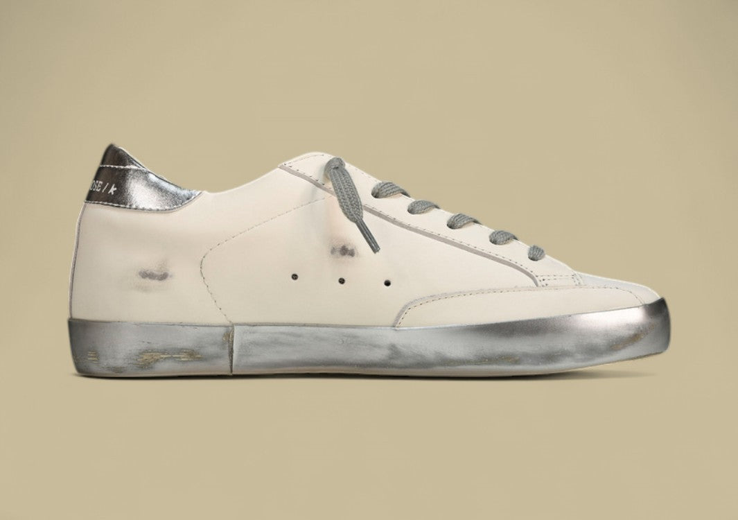 Golden Goose GGDB Superstar White|Silver