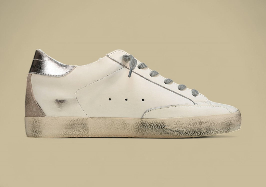 Golden Goose Ggdb Superstar Silver White