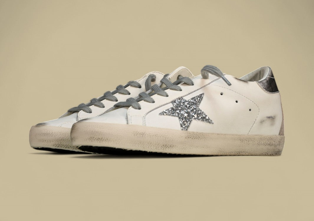 Golden Goose Ggdb Superstar Silver White