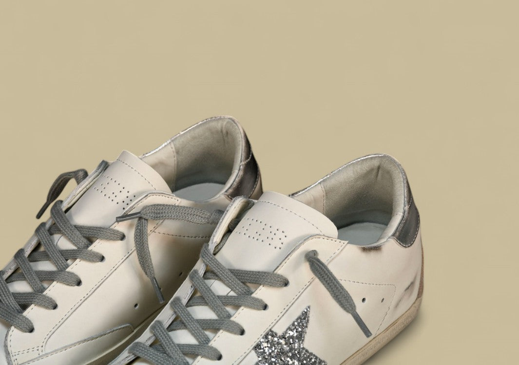 Golden Goose Ggdb Superstar Silver White