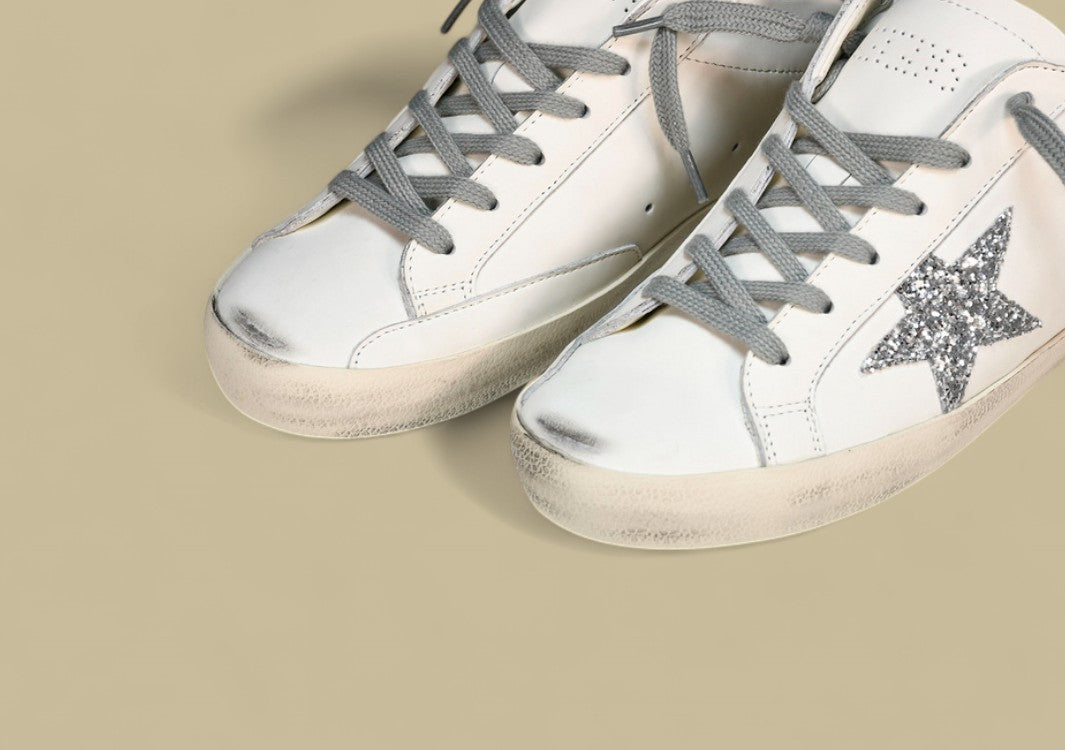 Golden Goose Ggdb Superstar Silver White