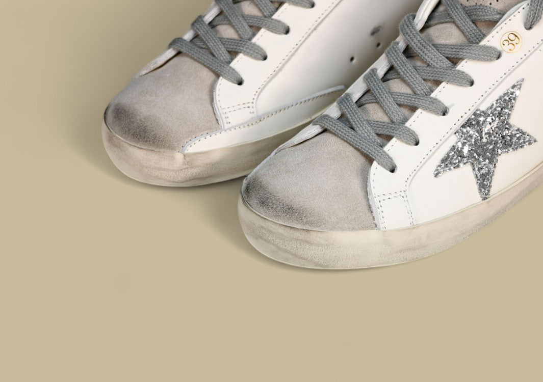 Golden Goose Ggdb Superstar White/Silver/Black