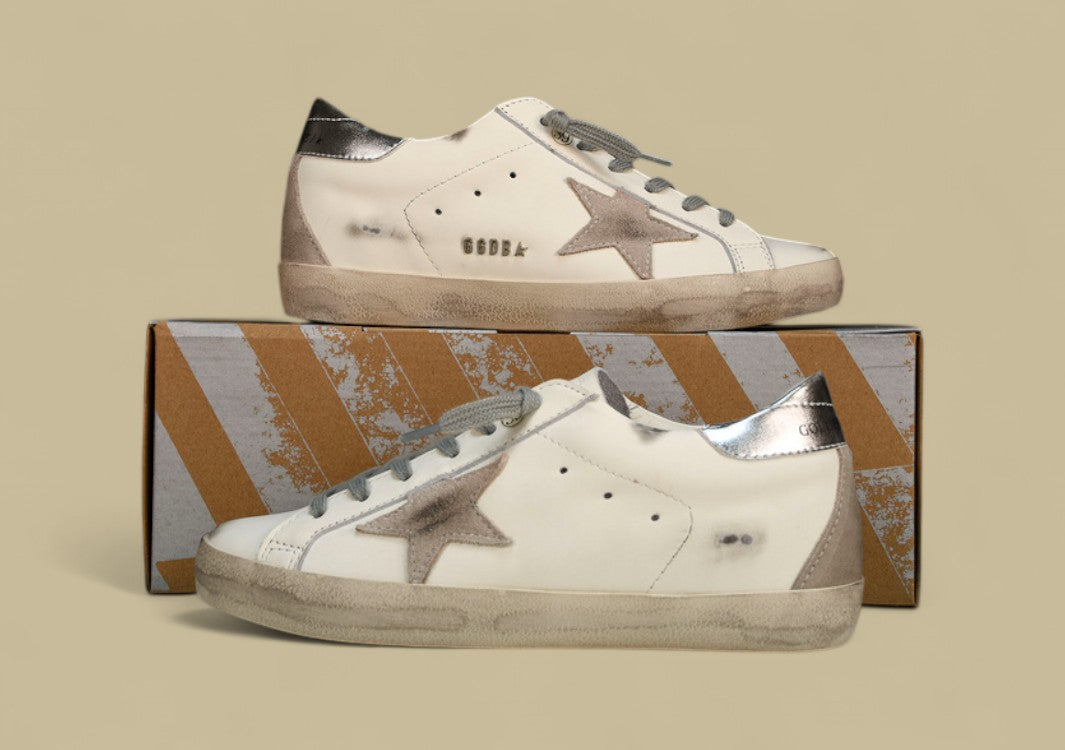 Golden Goose Ggdb Superstar White/Silver/Grey