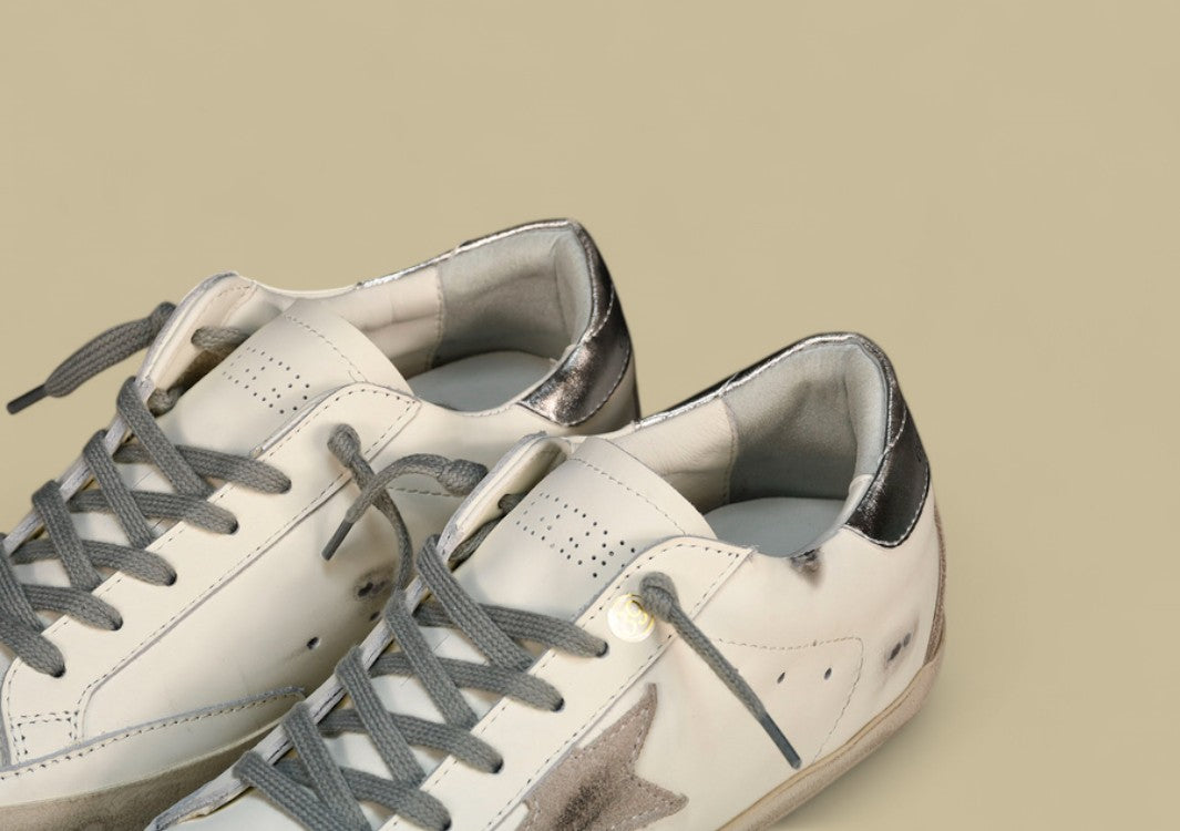Golden Goose Ggdb Superstar White/Silver/Grey