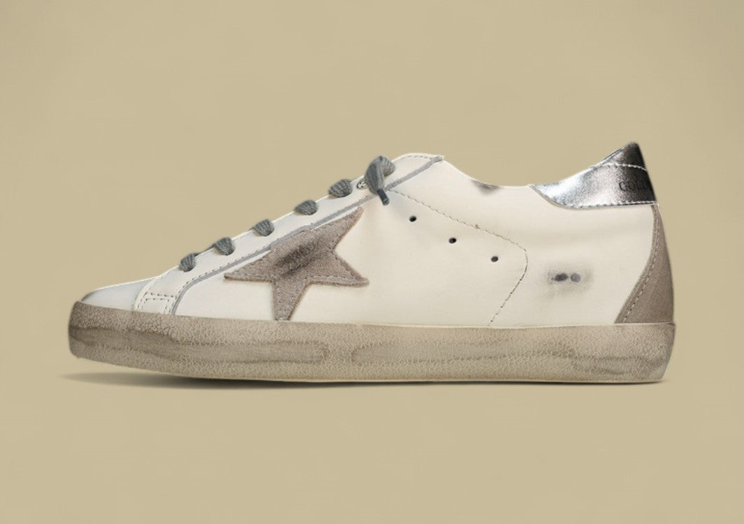 Golden Goose Ggdb Superstar White/Silver/Grey