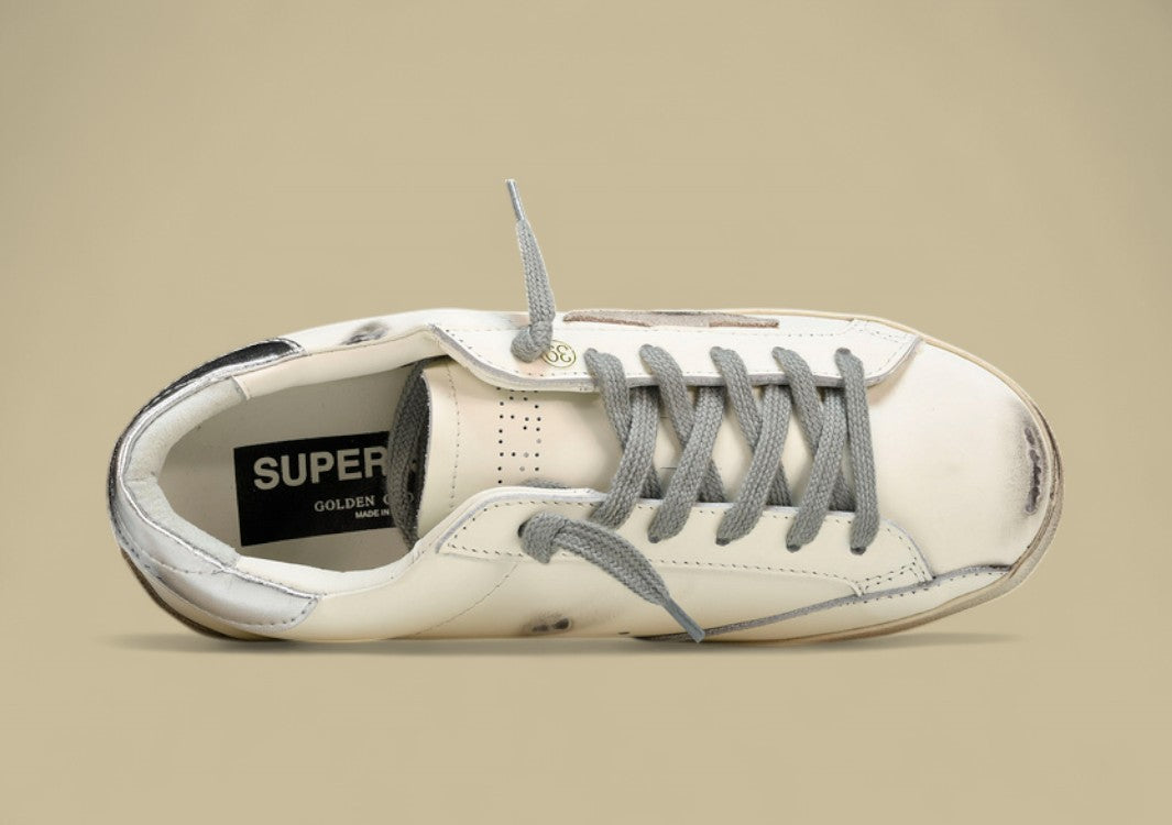 Golden Goose Ggdb Superstar White/Silver/Grey