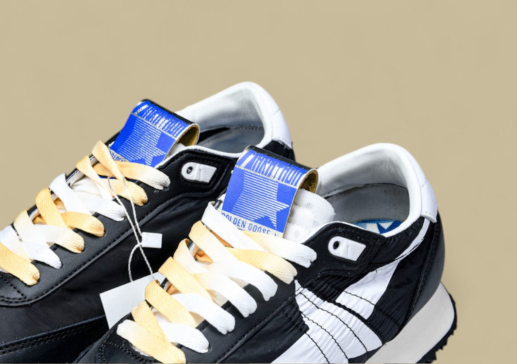 Golden Goose Marathon Low Top Living Casual Shoes Black/White