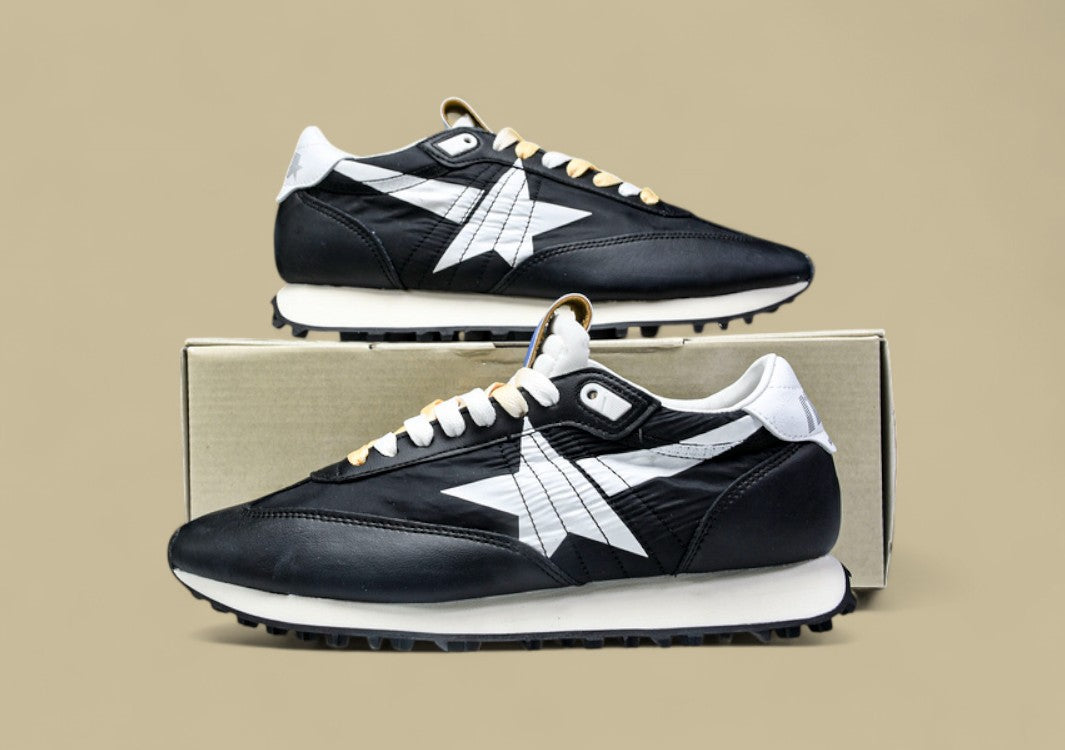 Golden Goose Marathon Low Top Living Casual Shoes Black/White