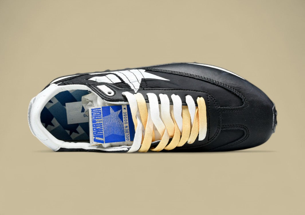 Golden Goose Marathon Low Top Living Casual Shoes Black/White