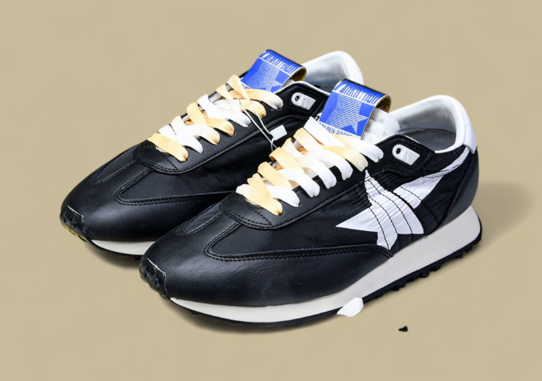 Golden Goose Marathon Low Top Living Casual Shoes Black/White