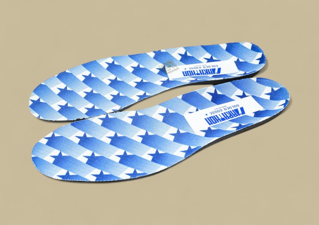 Golden Goose Marathon Low Top Living Casual Shoes Dark Blue/White