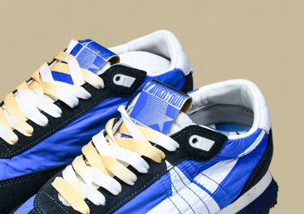 Golden Goose Marathon Low Top Living Casual Shoes Dark Blue/White