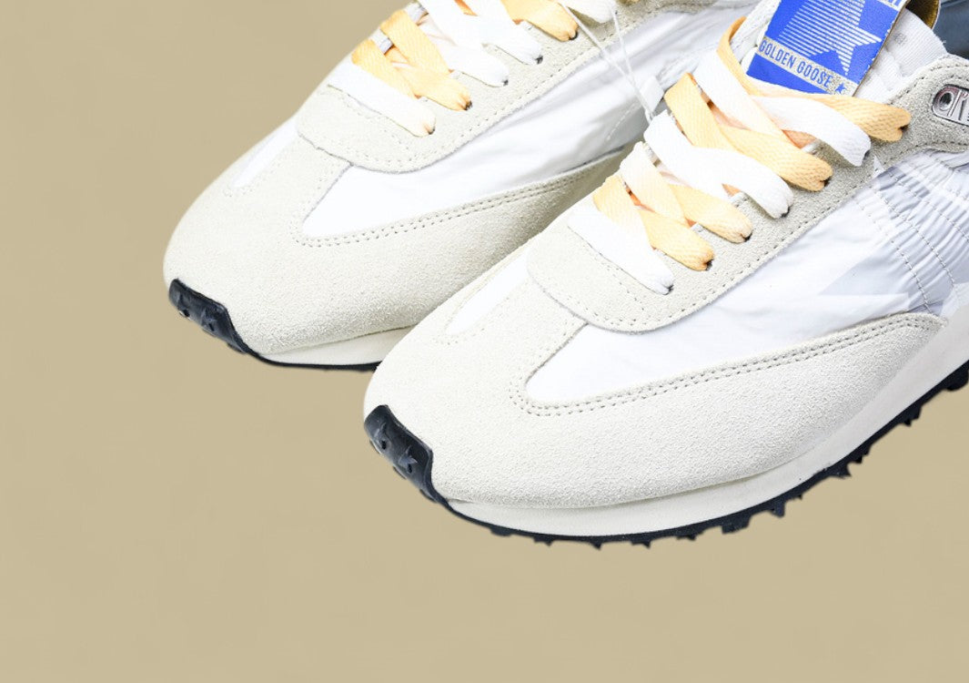 Golden Goose Marathon Low Top Living Casual Shoes Light Gray/White