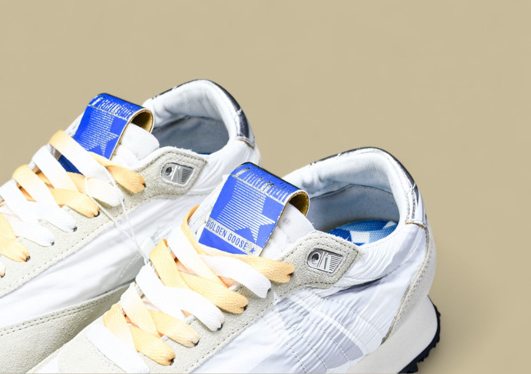 Golden Goose Marathon Low Top Living Casual Shoes Light Gray/White