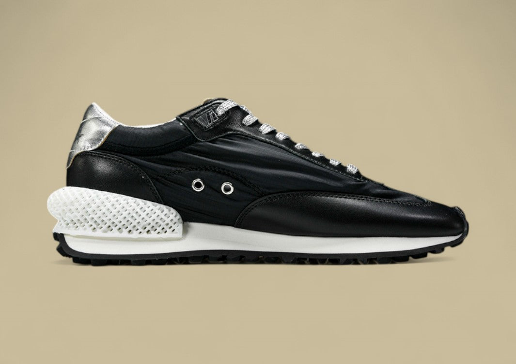 Golden Goose Running Marathon Platform Sneakers Black/Grey