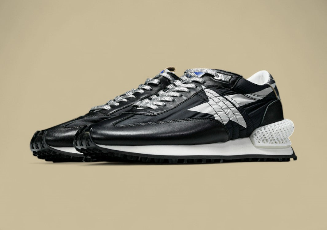 Golden Goose Running Marathon Platform Sneakers Black/Grey