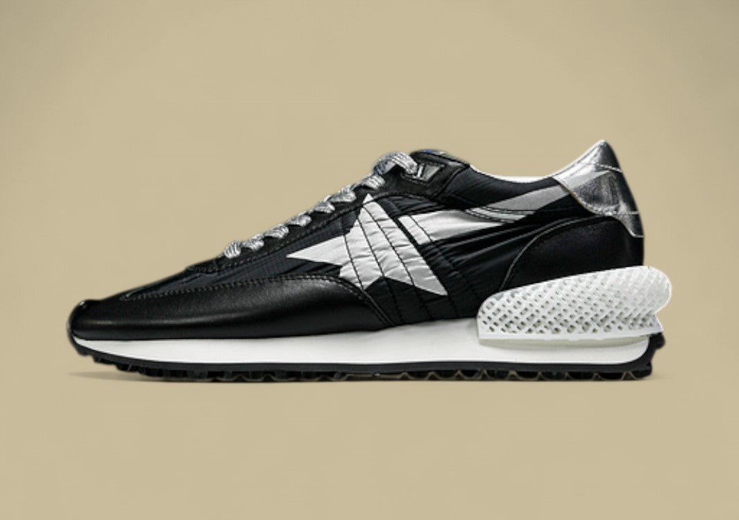 Golden Goose Running Marathon Platform Sneakers Black/Grey