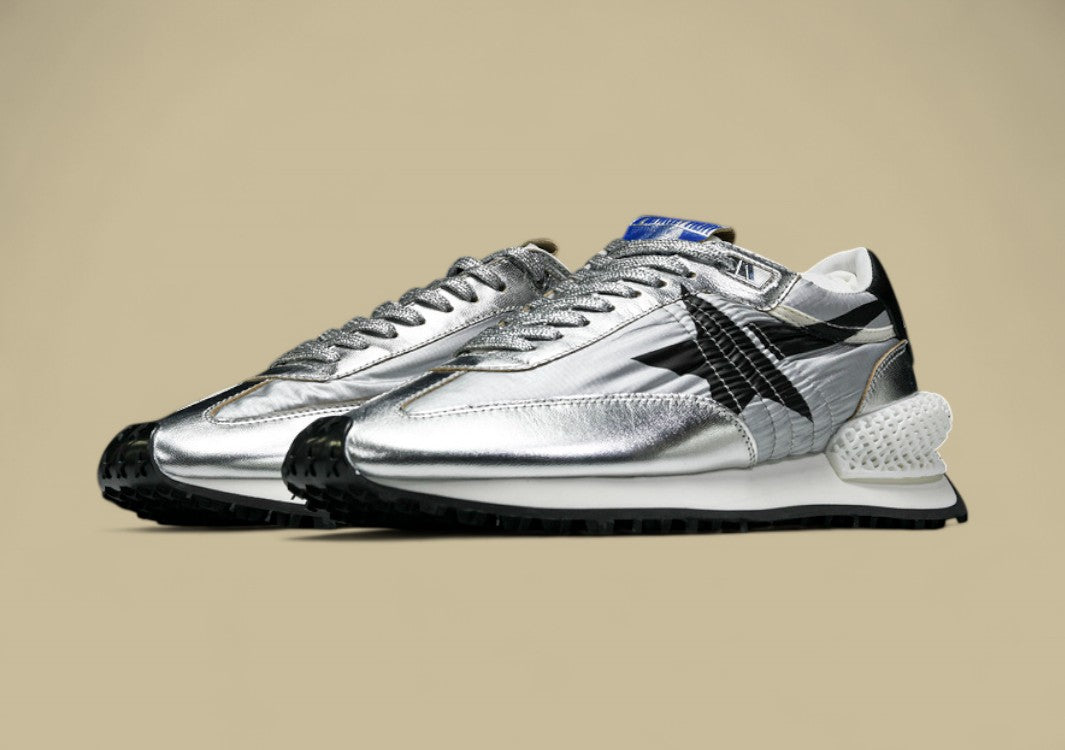Golden Goose Running Marathon Platform Sneakers Grey/Black