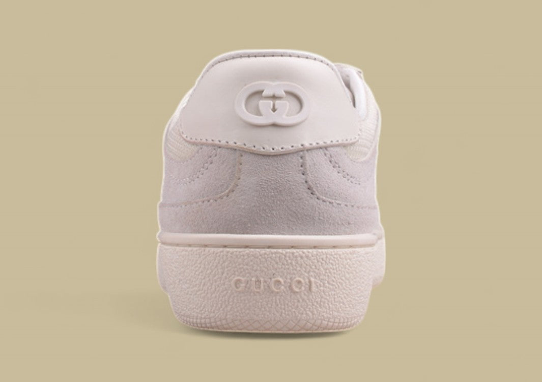 Gucci Monochrome Retro Sneakers Clean Low-Top with Subtle GG Detail