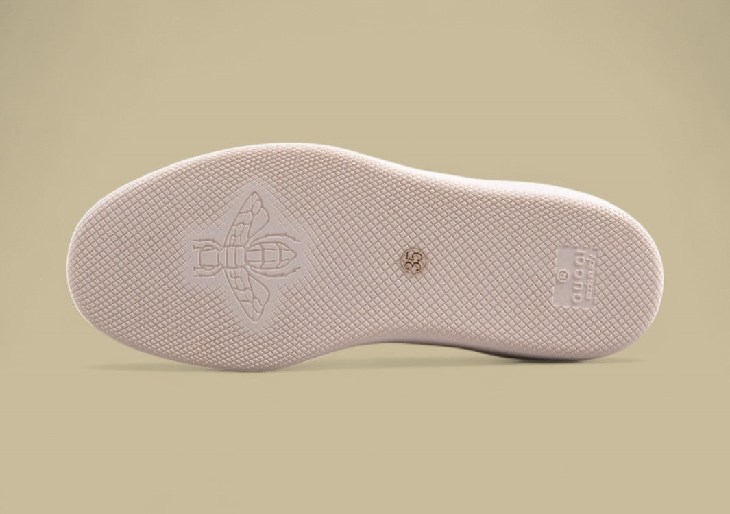 Gucci Navy Retro Low-Tops Classic Court Sneakers with Iconic GG Patch