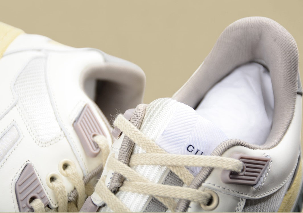 Gucci Retro Low-Top Sneakers Vintage White Street Style with Chunky Sole